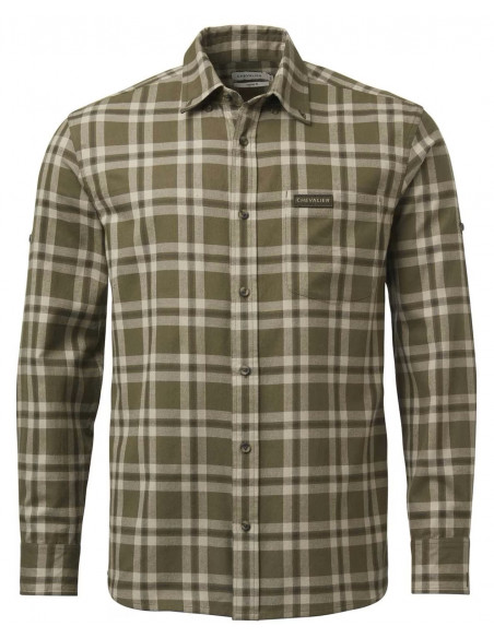 Chevalier Teal Light Flannel Men Shirt Olive - Holmgrens Jakt & Fritid