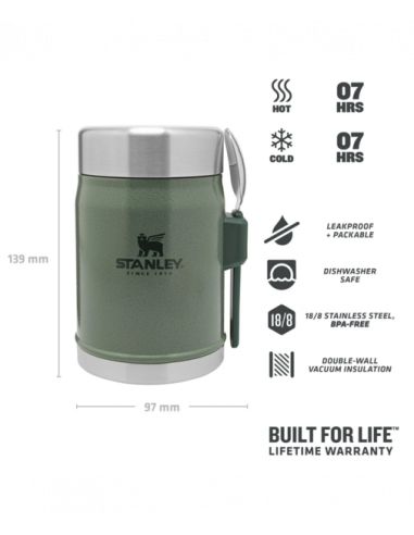 Stanley Food Jar 0,4 l Stainless Steel | Holmgrens Jakt & Fritid