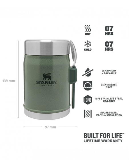 Stanley Food Jar 0,4 l Stainless Steel | Holmgrens Jakt & Fritid