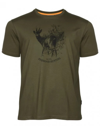 Pinewood Roe Deer T-Shirt Olive | Holmgrens Jakt & Fritid