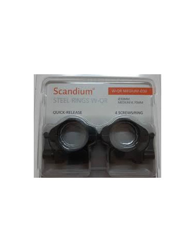 Scandium Steel rings, 30mm T-QR Medium -Holmgrens Jakt och Fritid