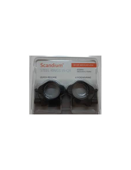 Scandium Steel rings, 30mm T-QR High -Holmgrens Jakt och Fritid