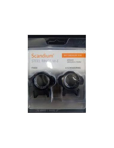 Scandium Steel rings, 30mm W-QR High -Holmgrens Jakt och Fritid