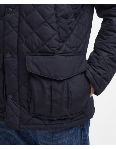 Barbour Devon Quilt Jacket Navy Holmgrens Jakt Fritid