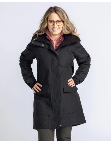 Pinewood Rain Parka W Black | Holmgrens Jakt & Fritid