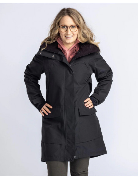 Pinewood Rain Parka W Black | Holmgrens Jakt & Fritid