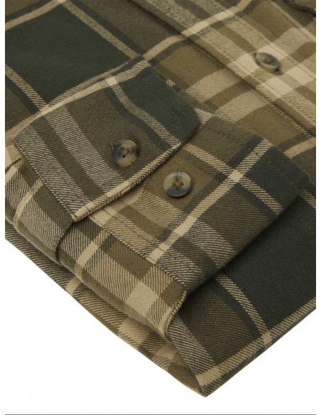 Chevalier Heron flannel Shirt Green