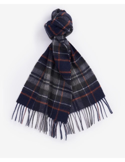 Barbour New Check Tartan Scarf Navy/Dark Ginger | Holmgrens Jakt & Fritid