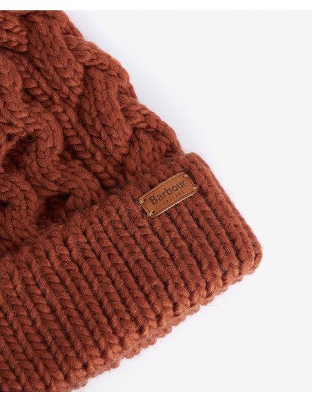 Barbour Penshaw Cable Beanie Ginger