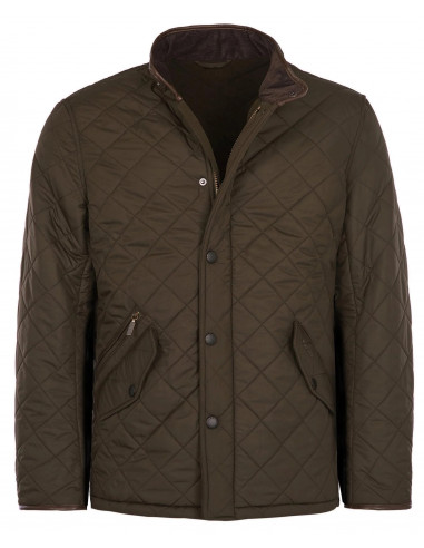 Barbour Powell Quilt Jacket Olive | Holmgrens Jakt & Fritid