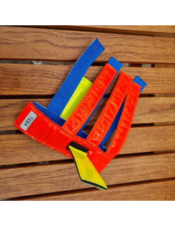 Reflexhalsband 40 cm 2+6 Gul+Röd | Holmgrens Jakt & Fritid