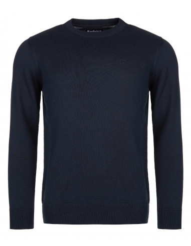 Barbour Pima Cotton Crew Neck Navy | Holmgrens Jakt & Fritid