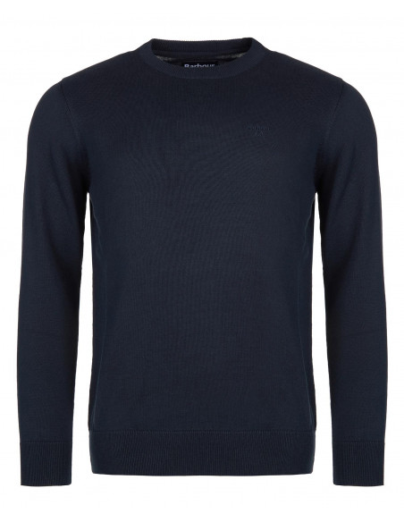 Barbour Pima Cotton Crew Neck Navy | Holmgrens Jakt & Fritid