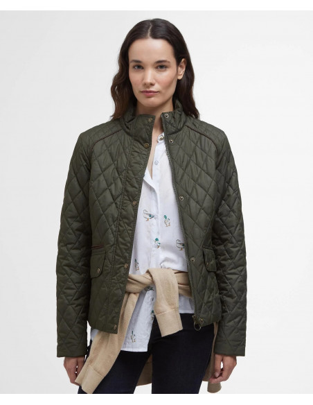 Barbour Crawford Cavalry Quilt Olive | Holmgrens Jakt & Fritid