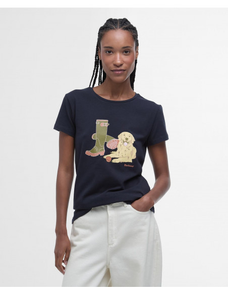 Barbour Rowen T-shirt Navy | Holmgrens Jakt & Fritid