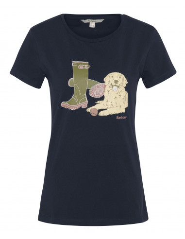 Barbour Rowen T-shirt Navy | Holmgrens Jakt & Fritid