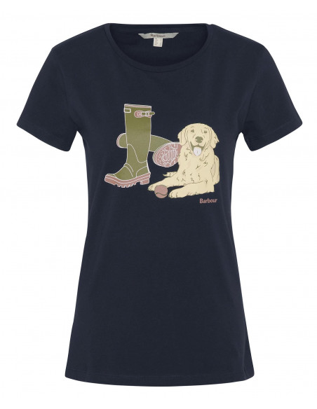 Barbour Rowen T-shirt Navy | Holmgrens Jakt & Fritid