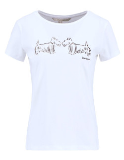Barbour Highlands T-shirt White | Holmgrens Jakt & Fritid 2