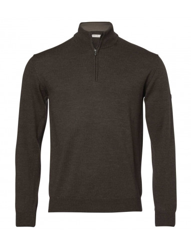 Chevalier Aston Half zip Merino Pullover Brown | Holmgrens Jakt & Fritid