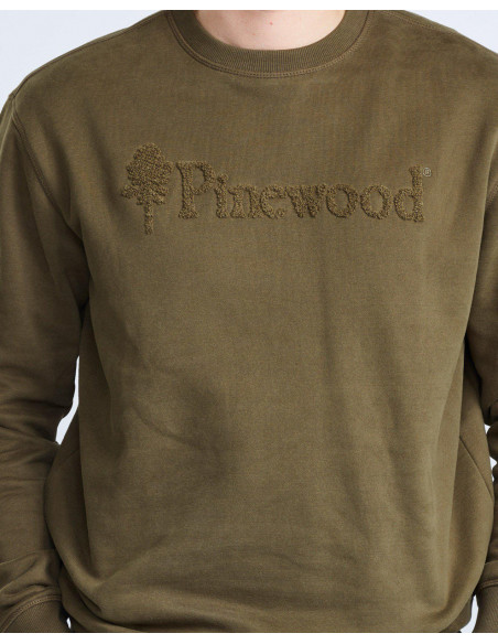 Pinewood Värnamo Logo Sweater Green | Holmgrens Jakt & Fritid