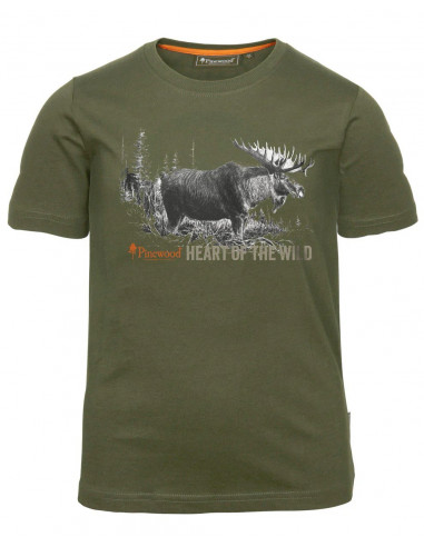Pinewood Moose T-shirt Barn Green | Holmgrens Jakt & Fritid