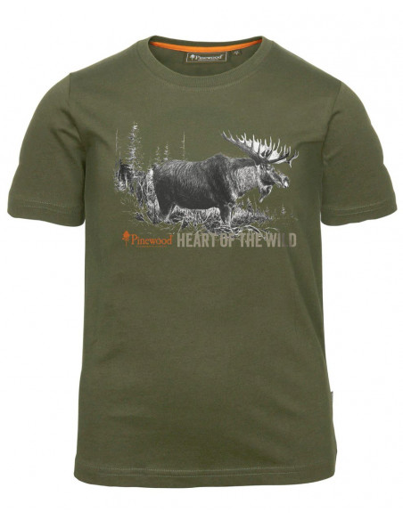 Pinewood Moose T-shirt Barn Green | Holmgrens Jakt & Fritid