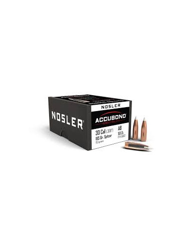 Nosler AccuBond Cal. 30 165gr 50st | Holmgrens Jakt och Fritid |