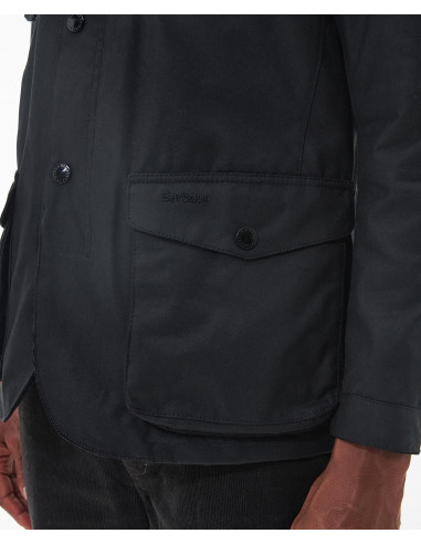 Barbour Ogston Wax Jacket Black