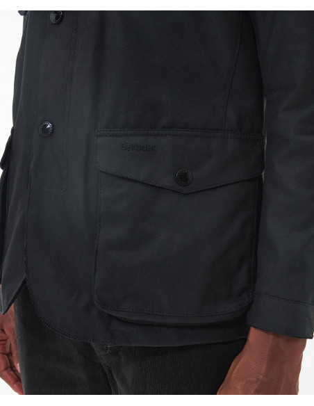 Barbour Ogston Wax Jacket Black