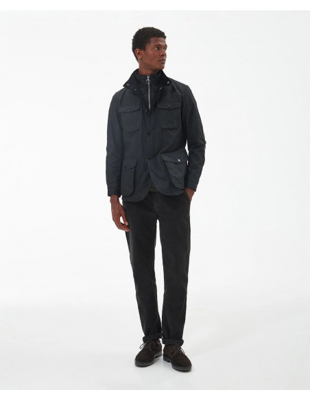 Barbour Ogston Wax Jacket Black