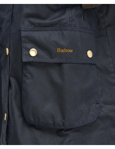 Barbour Long Beadnell Wax Jacket Navy