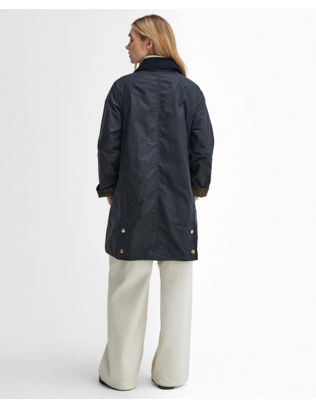 Barbour Long Beadnell Wax Jacket Navy | Holmgrens Jakt och Fritid