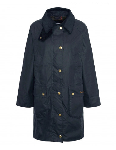 Barbour Long Beadnell Wax Jacket Navy | Holmgrens Jakt och Fritid