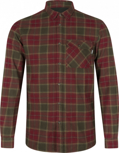 Seeland Glen flanellskjorta Red Forest Check | Holmgrens Jakt och Fritid