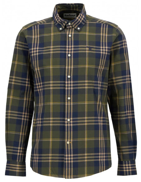 Barbour Edgar Shirt Tailored fit Olive | Holmgrens Jakt och Fritid
