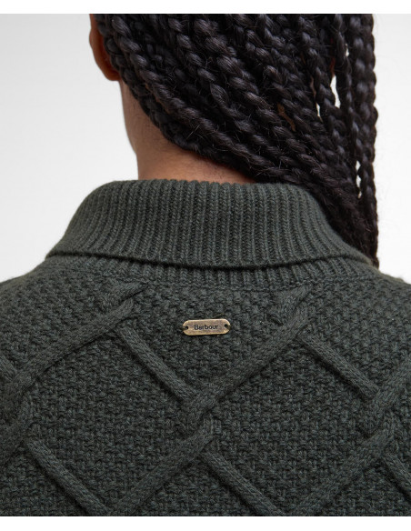 Barbour Burne Roll Neck Jumper Olive
