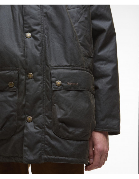 Barbour Bedale Waxed Parka Olive