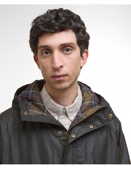 Barbour Bedale Waxed Parka Olive