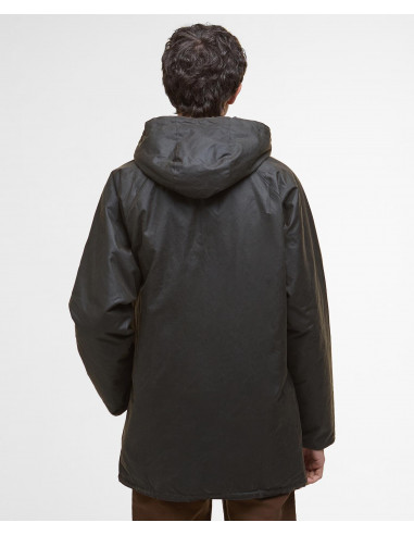 Barbour Bedale Waxed Parka Olive