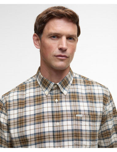 Barbour Telfield Shirt Stone Regular Fit