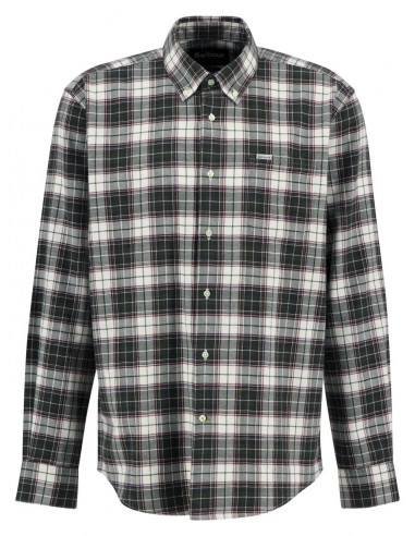 Barbour Telfield Shirt Regular Fit Olive | Holmgrens Jakt och Fritid