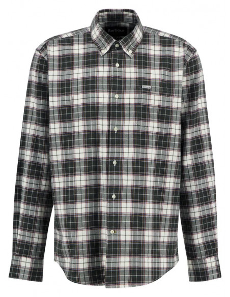 Barbour Telfield Shirt Regular Fit Olive | Holmgrens Jakt och Fritid