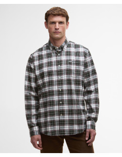 Barbour Telfield Shirt Regular Fit Olive | Holmgrens Jakt och Fritid