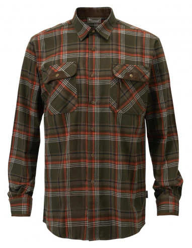 Pinewood Prestwick Shirt Green/Burned Orange | Holmgrens Jakt och Fritid
