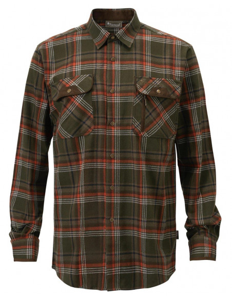 Pinewood Prestwick Shirt Green/Burned Orange | Holmgrens Jakt och Fritid