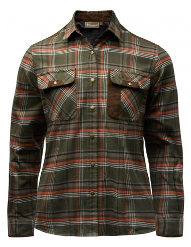 Pinewood Prestwick Shirt Green/Burned Orange | Holmgrens Jakt och Friti