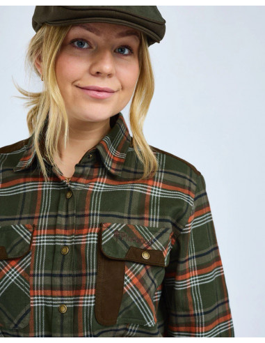 Pinewood Prestwick Shirt Green/Burned...