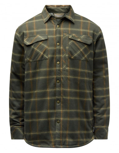 Pinewood Pile Overshirt Green/Bronze