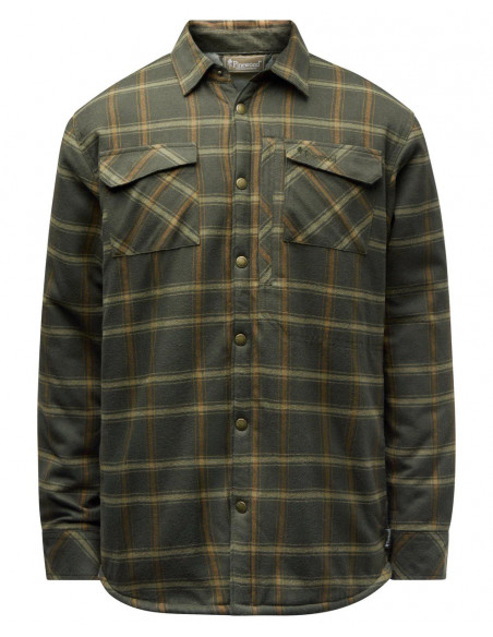 Pinewood Pile Overshirt Green/Bronze
