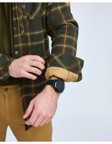 Pinewood Pile Overshirt Green/Bronze